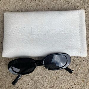 Le Specs Outta Love Black Sunglasses